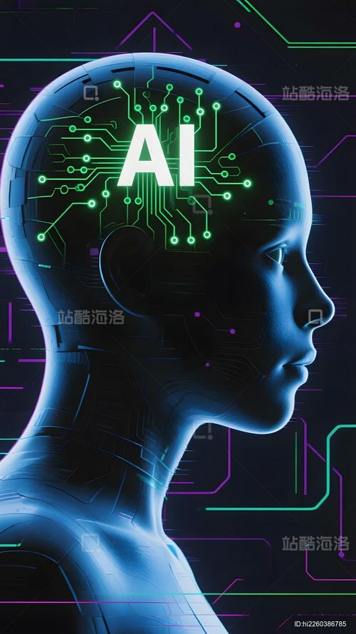 人工智能概念图电路大脑与未来科技